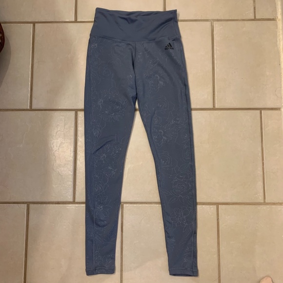 Blue Adidas Leggings XS - Picture 1 of 5